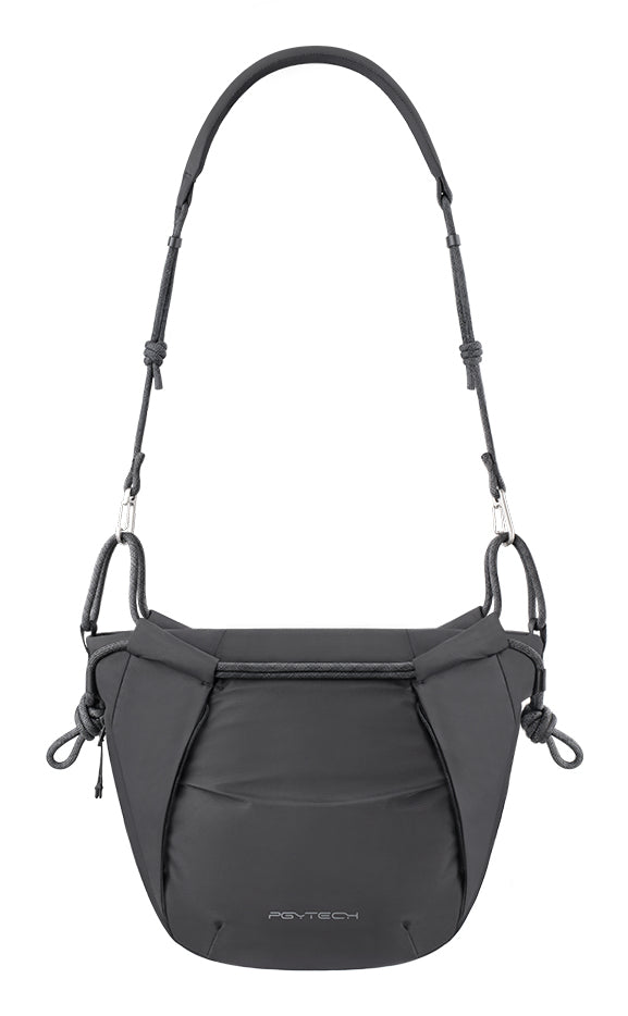 PGYTECH OneGo Rope Strap Tasche – Nylon/PU, Schwarz – für Kamera + 70–200 mm Objektiv; DJI Mini Serie