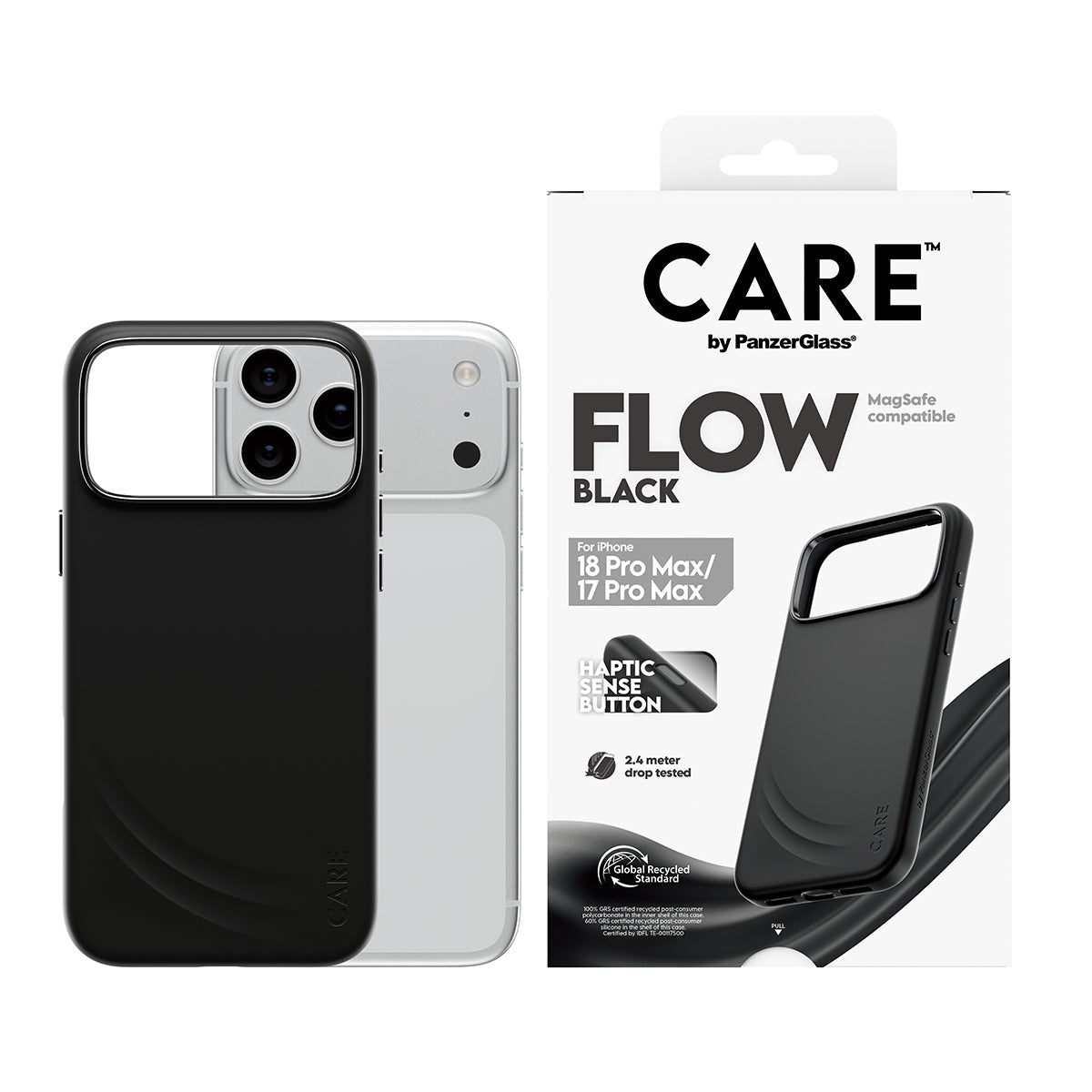 PanzerGlass CARE Flow Backcover – für Apple iPhone 18 Pro Max / iPhone 17 Pro Max, bis 3,6 m sturzsicher