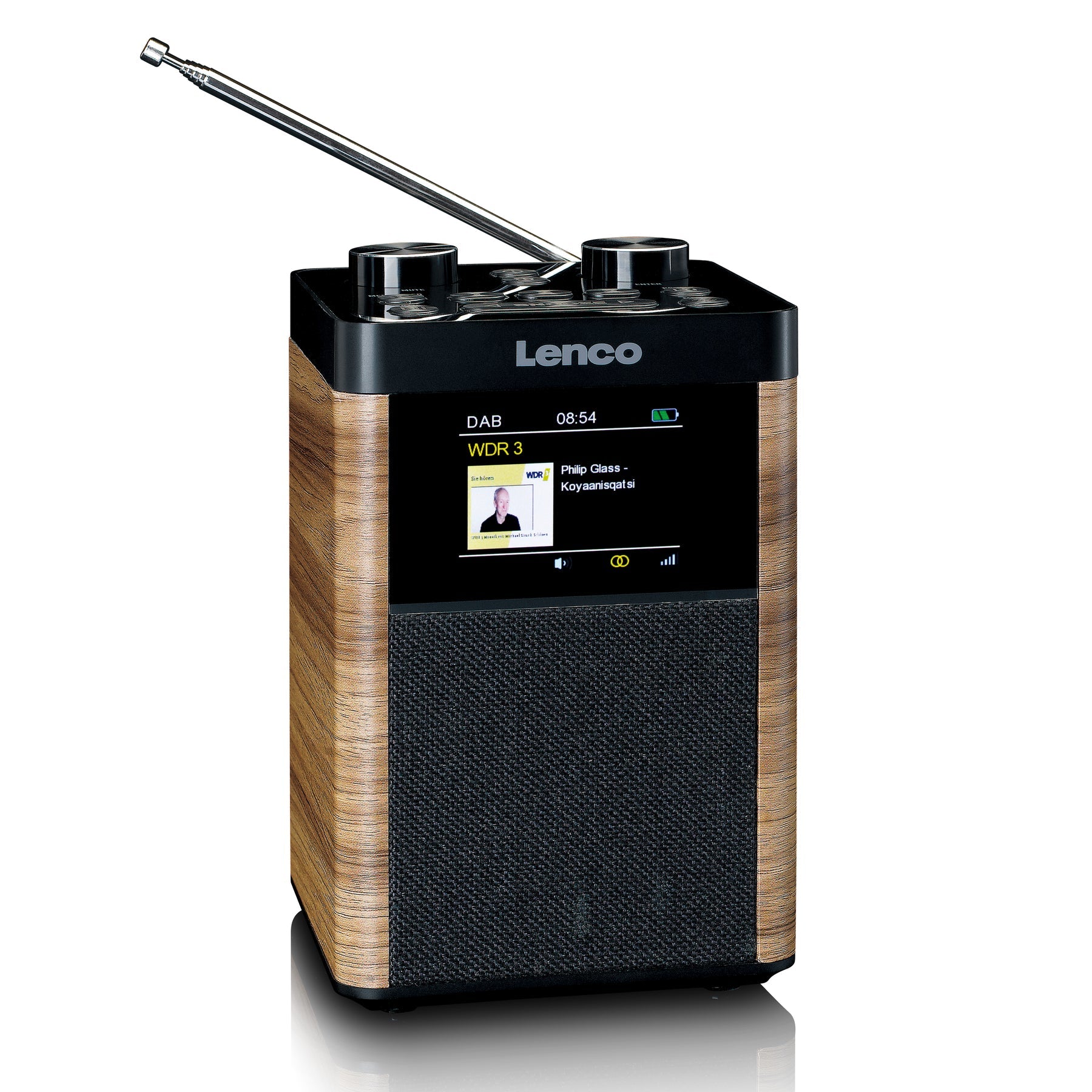 Lenco PDR-060WD – DAB-/Internetradio – Tischradio – DAB+, UKW, USB, Bluetooth – Schwarz