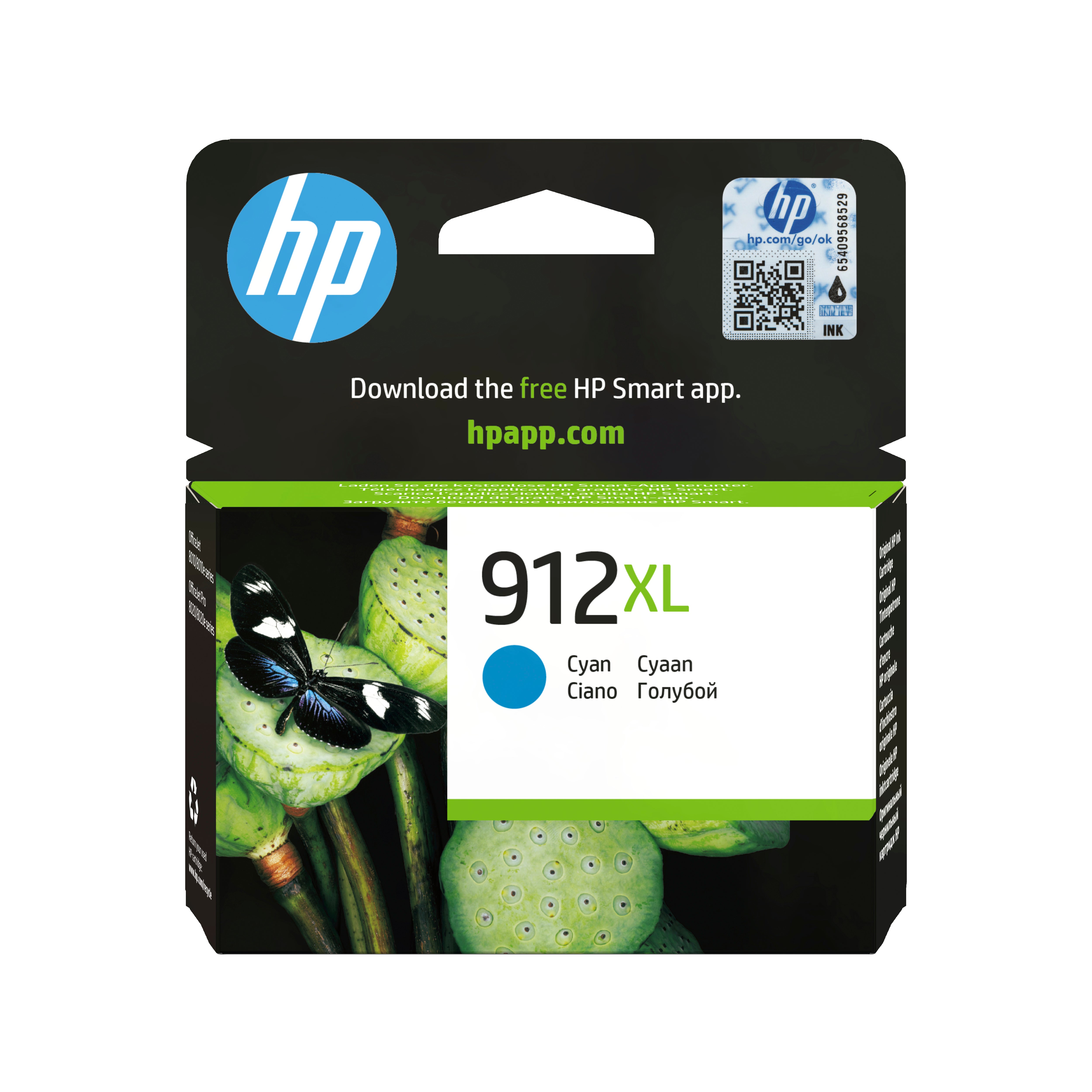 HP 912XL Cyan Tintenpatrone (Original) – 700 Seiten – für OfficeJet 8010e/8012, OfficeJet Pro 8020e/8022 …