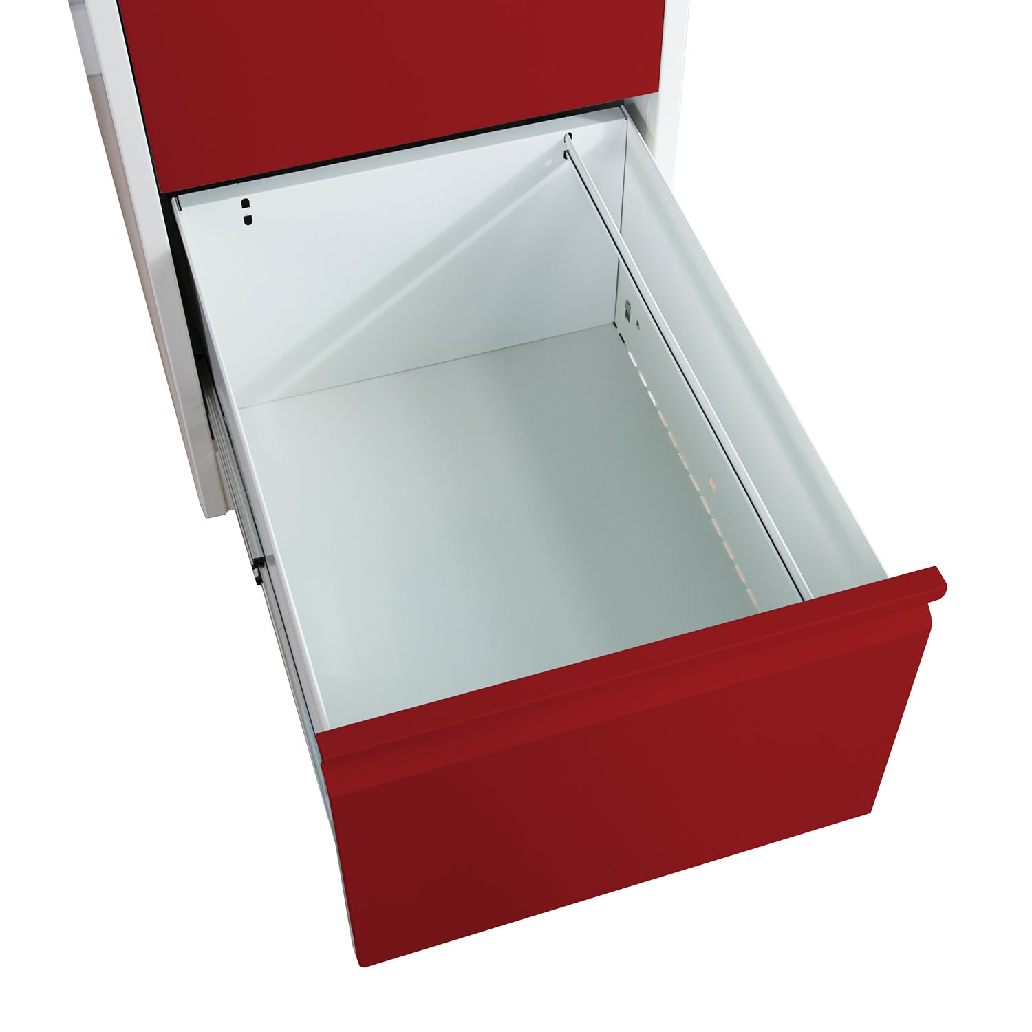 Phoenix Safe Co. FC1002GRK – Aktenschrank, 2 Schubladen, abschliessbar, Stahl, 450 × 620 × 725 mm, Rot/Grau
