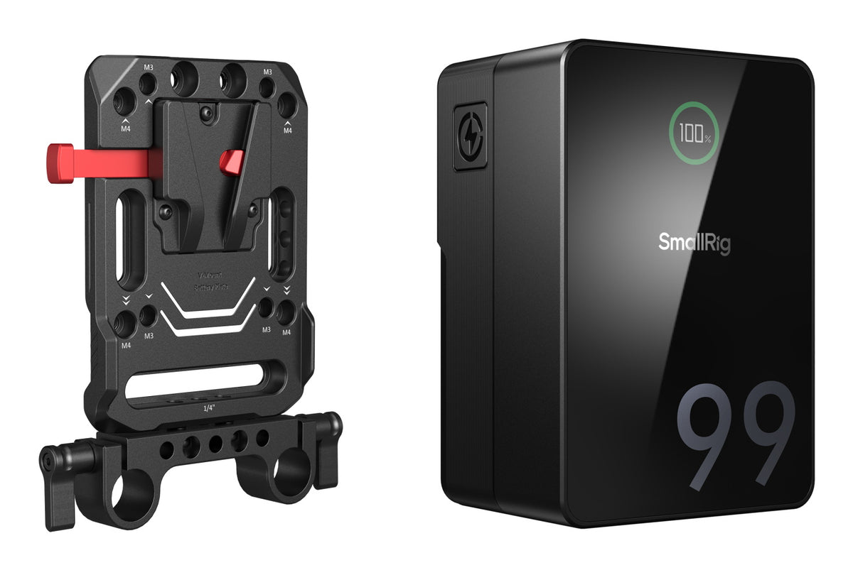 SmallRig VB99 Pro mini V-Mount Akku – 6800 mAh, 14,54 V, 98,9 Wh – für V-Mount-Kameras – Schwarz
