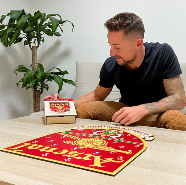 Iconic Puzzles Arsenal FC Retro Logo – Logikspiel, 1 Spieler, ab 10 Jahren, mehrsprachig