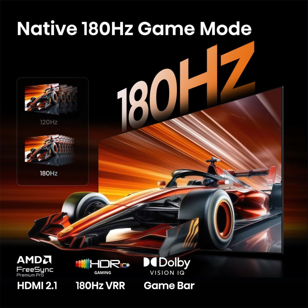 Hisense 65UR8DS – 65" TV – 4K UHD – QD-Mini LED – VIDAA – 180 Hz – Dolby Vision IQ