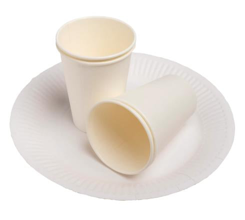 PRONAPPE PRO nappe Teller, Papier/Karton – Ø 23 cm, weiss – FSC – 20 Stk.