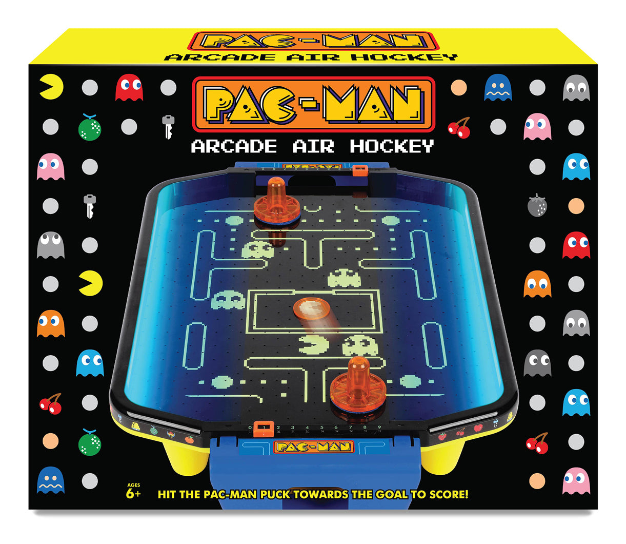 Sombo Pac-Man elektronisches Air Hockey – Brettspiel, 1–2 Spieler, ab 6 Jahren, 20 Min., mehrsprachig