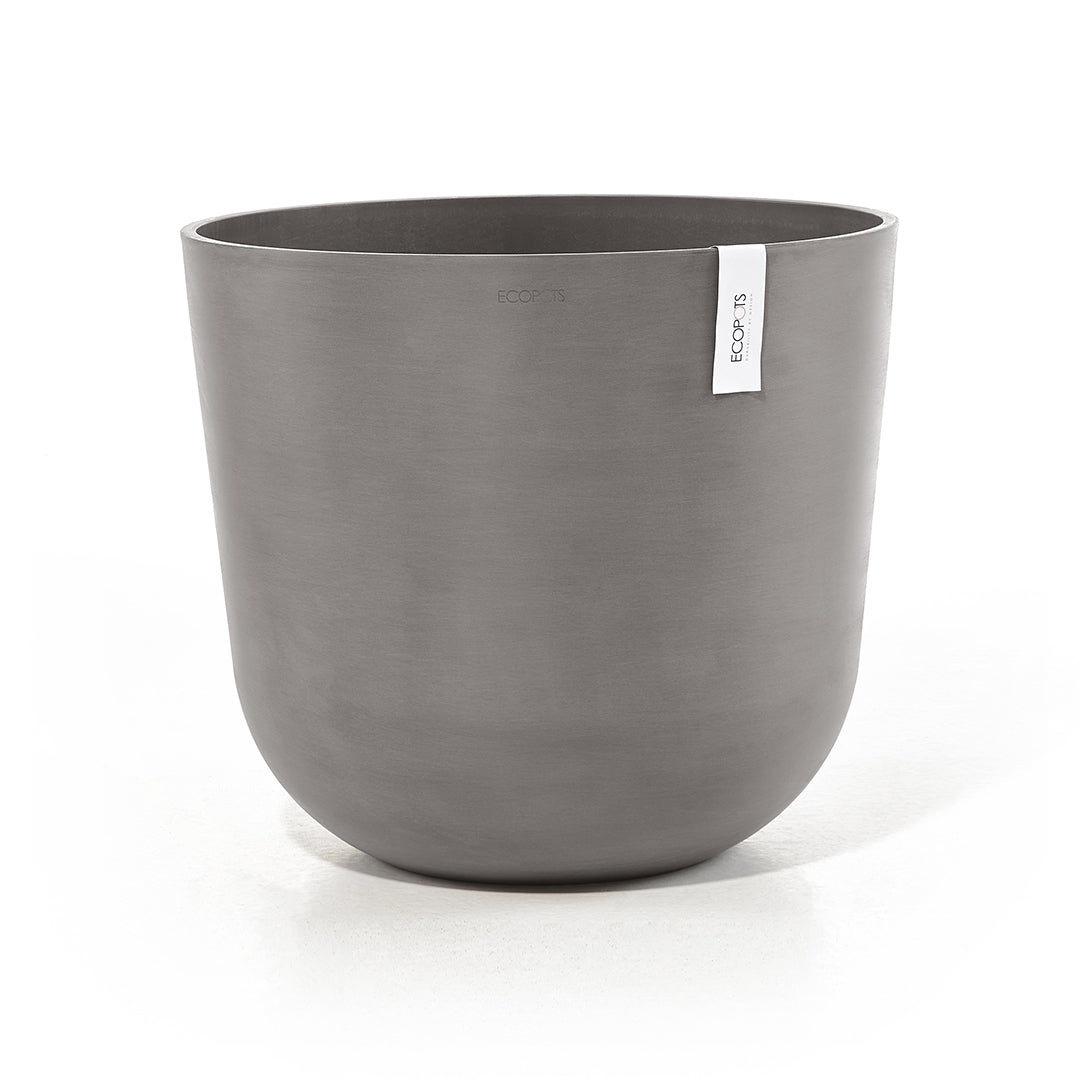 Ecopots Pflanzentopf – Ø 55 × 47,9 cm – Recycling-Kunststoff, Taupe