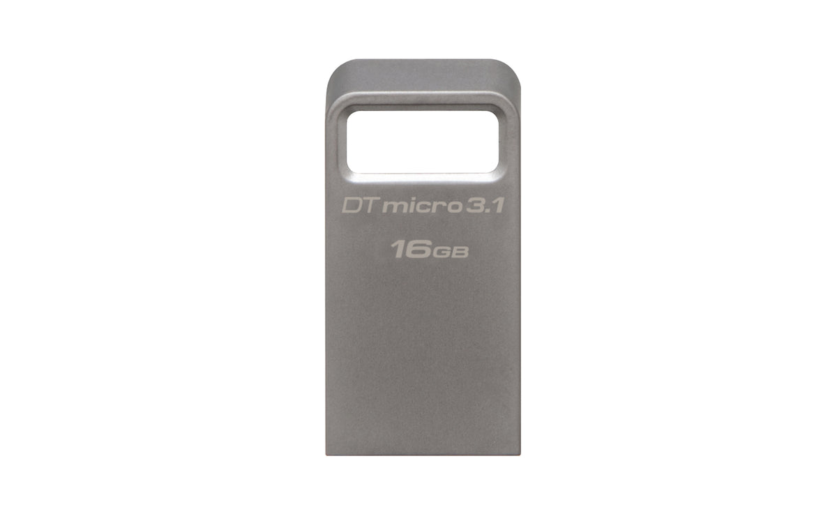 Kingston Technology Kingston DataTraveler Micro 3.1 Gen 1 – 16 GB, USB Typ-A, USB 3.2 Gen 1 (3.1 Gen 1), Lesegeschwindigkeit 100 MB/s