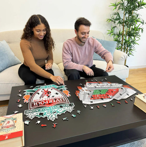 Iconic Puzzles Puzzle Liverpool FC – Anfield – 270 Teile – 30 × 42 cm – ab 10 J. – Holz, mehrfarbig, FSC