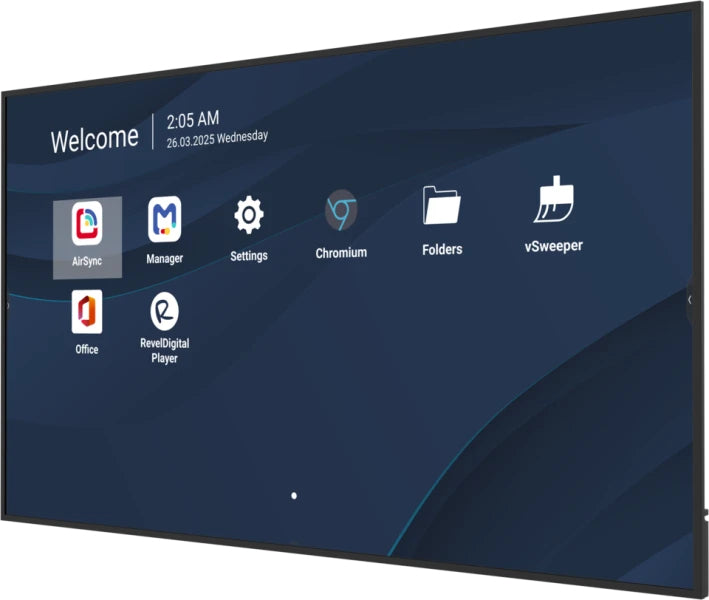 Viewsonic CDE8631-1C – Signage-Display, 86", 500 cd/m², 24/7, Android, USB-C
