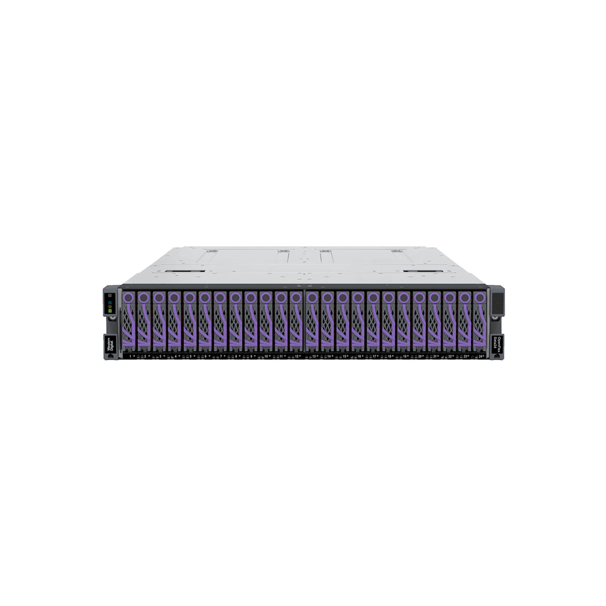 Western Digital OpnFlx Data24-24 SN840 – 24-Bay Rack 2U SAN – 1GbE, 184,32 TB SSD vorinstalliert
