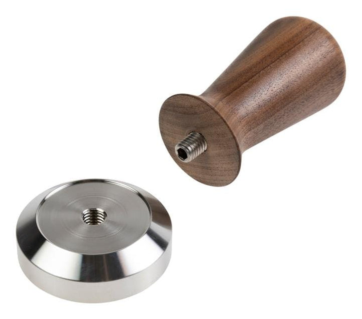 Furber. Furber – Stampfer – Ø 5,1 cm – für Kaffeemaschinen, Walnussholz/Edelstahl