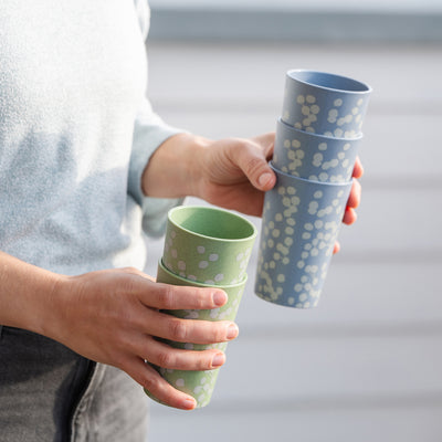 Koziol Tasse – 350 ml, Kunststoff, Blau, spülmaschinenfest