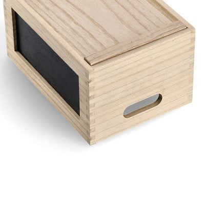 Zeller Present Aufbewahrungsbox (ohne Deckel) – Holz – Natur – mit Griff – 280 × 150 × 200 mm