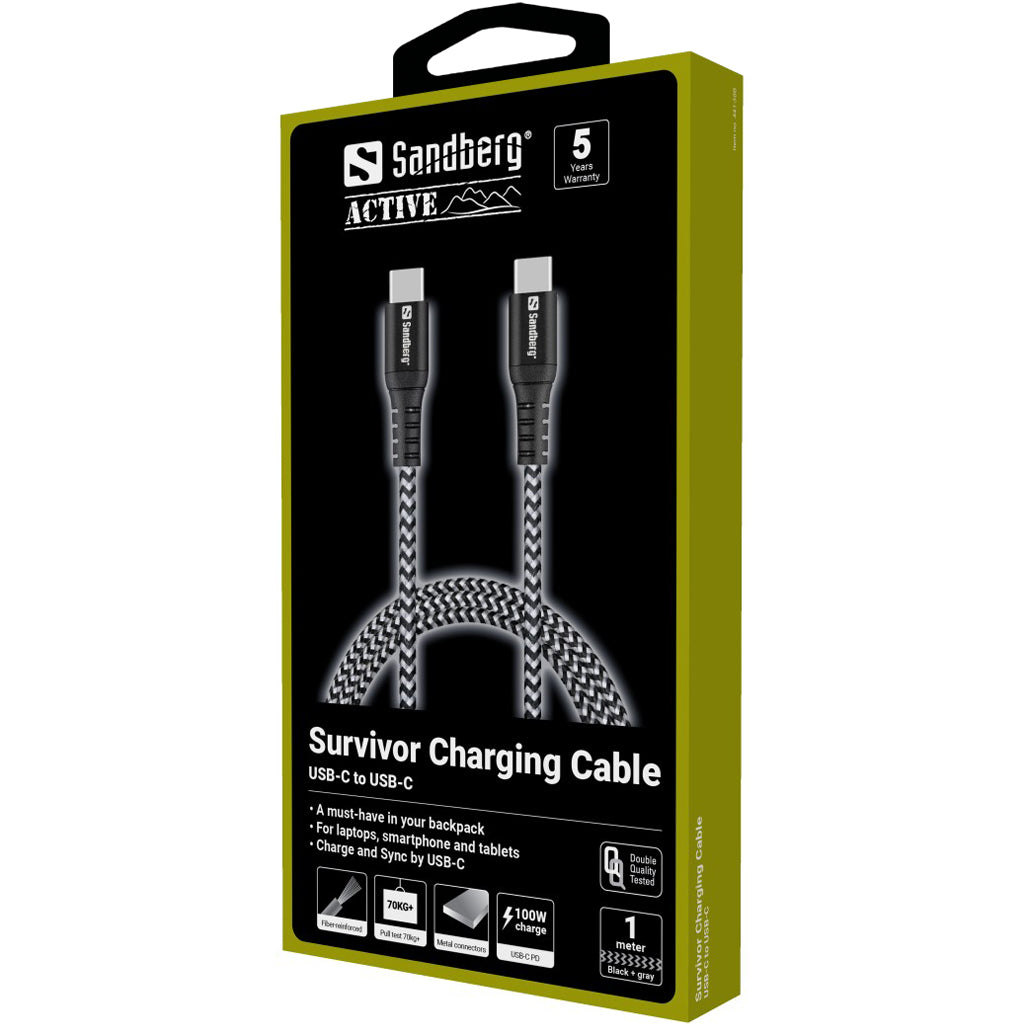 Sandberg USB-Kabel, USB-C zu USB-C, 1 m