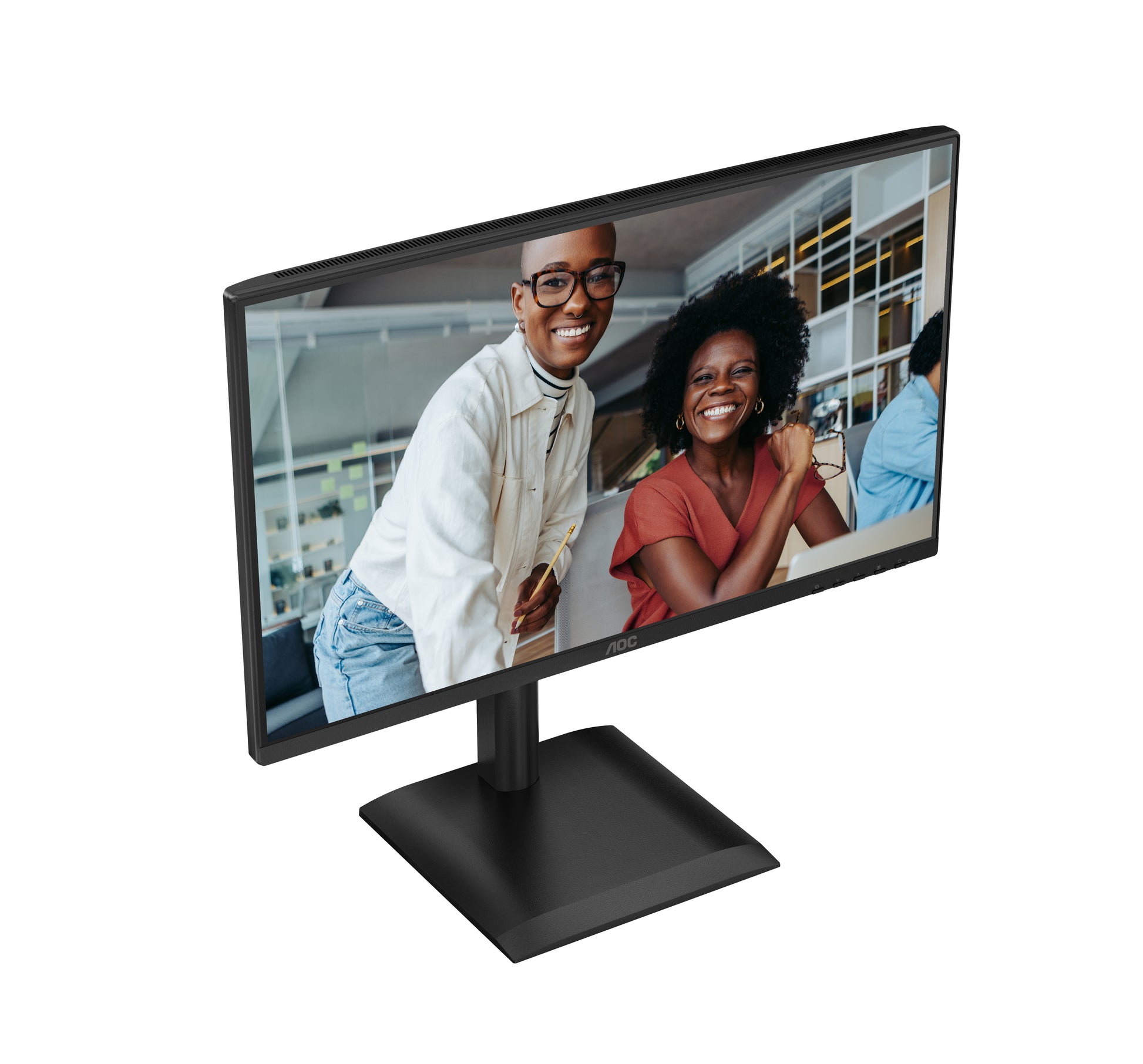 AOC 24E4U – Monitor, 23,8", IPS, 120 Hz, 300 cd/m², USB-Hub, Integrierte Lautsprecher, VESA 100 × 100, Schwarz