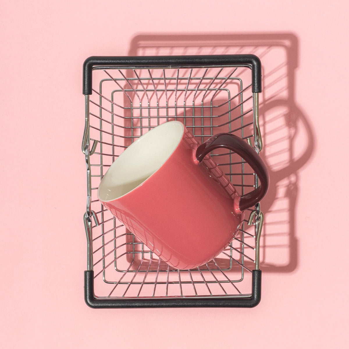 ONA Mae Kaffeebecher – 370 ml, Ø 9,0 cm, H 9,0 cm, Porzellan, Rosa, spülmaschinenfest, mikrowellengeeignet