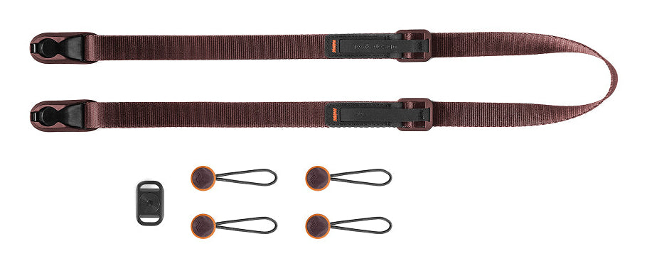Peak Design Leash Kameragurt – Leder, verstellbar 83–145 cm, 19 mm – für Digitalkamera
