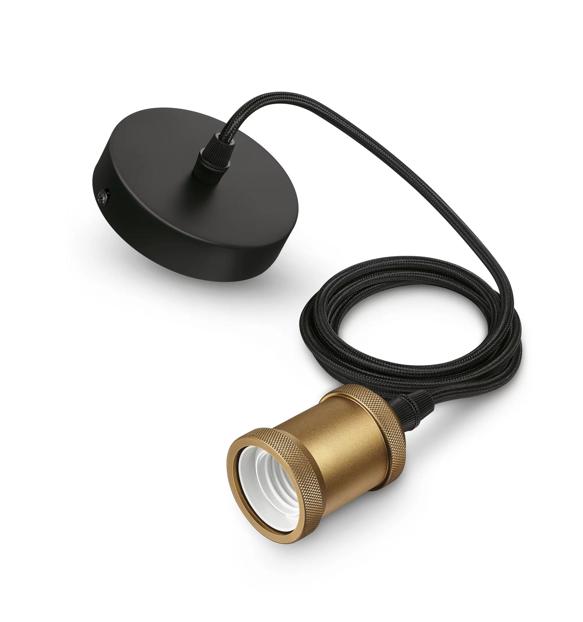 Philips by Signify Philips Schnurpendel – E27, 40 W, nicht dimmbar – Gold