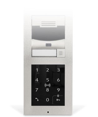 2N Zutrittsleser IP Verso Touch – 108 × 45 × 131 mm, schwarz