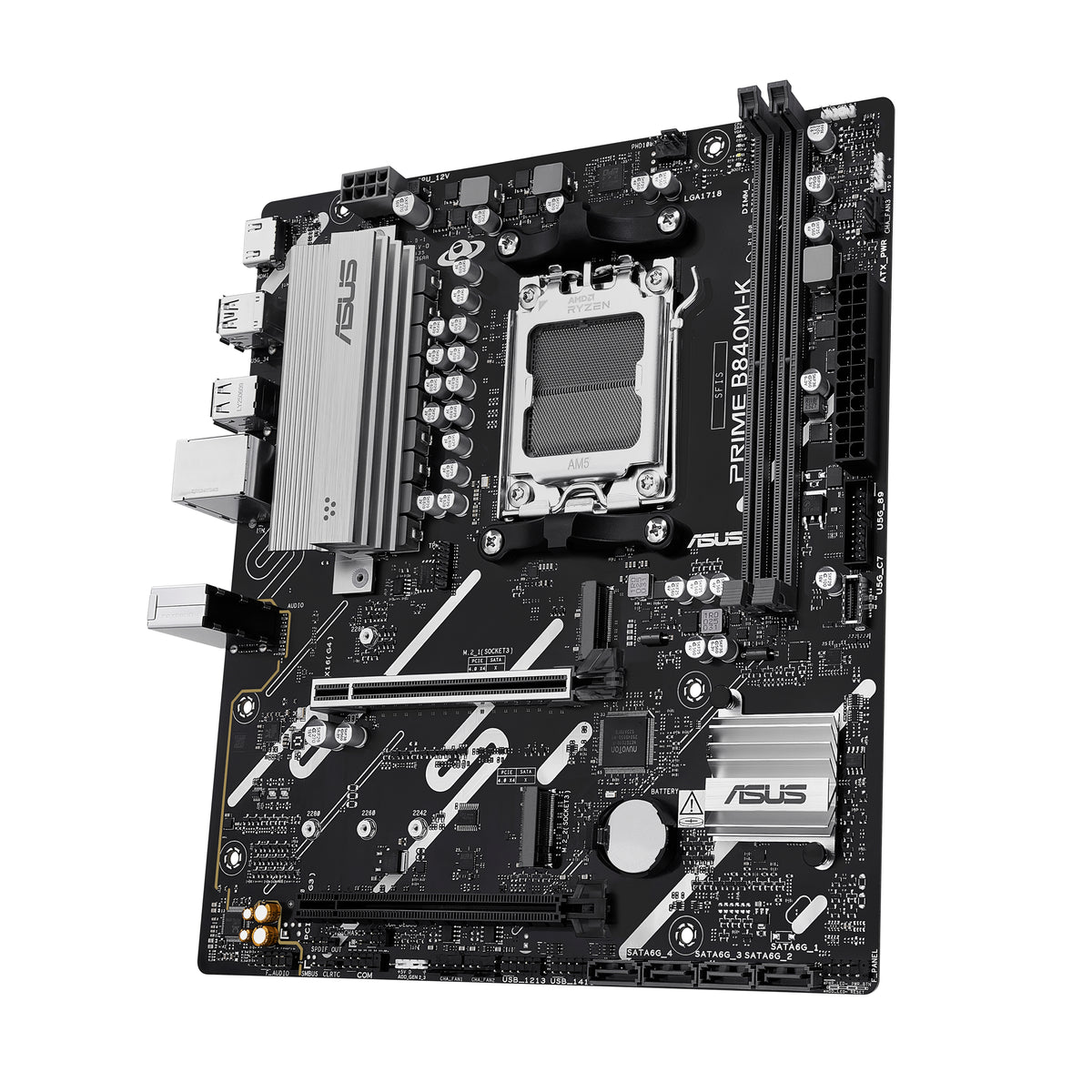 ASUS PRIME B840M-K – Mainboard – Sockel AM5, AMD B840, mATX, DDR5