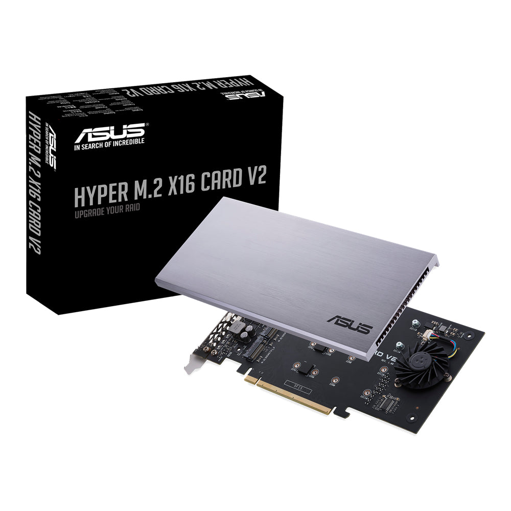 ASUS HYPER M.2 X16 KARTE V2 – PCIe M.2 Karte – 4×M.2 Key-M, PCIe 3.0