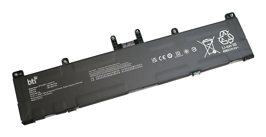 BTI Notebook-Akku – für ThinkPad P1 (7. Gen.) – 90 Wh, 15,6 V – Schwarz