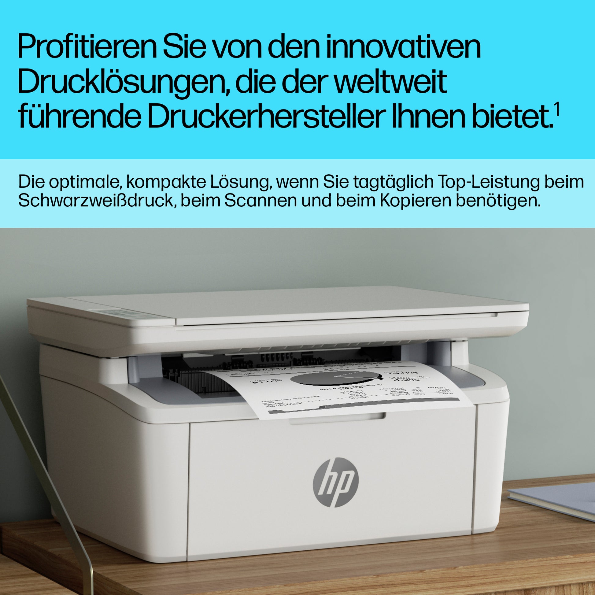 HP LaserJet MFP M140w – SW-Laser-Multifunktionsdrucker, A4, 3-in-1, WLAN/LAN, AirPrint