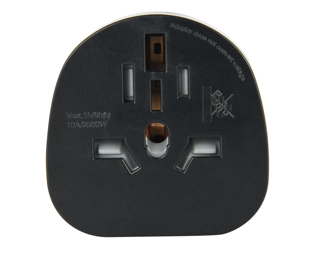 M. Schönenberger Schönenberger – Reiseadapter – 230 V, 2500 W, geerdet – von Australien/Brasilien usw. nach Schweiz – schwarz