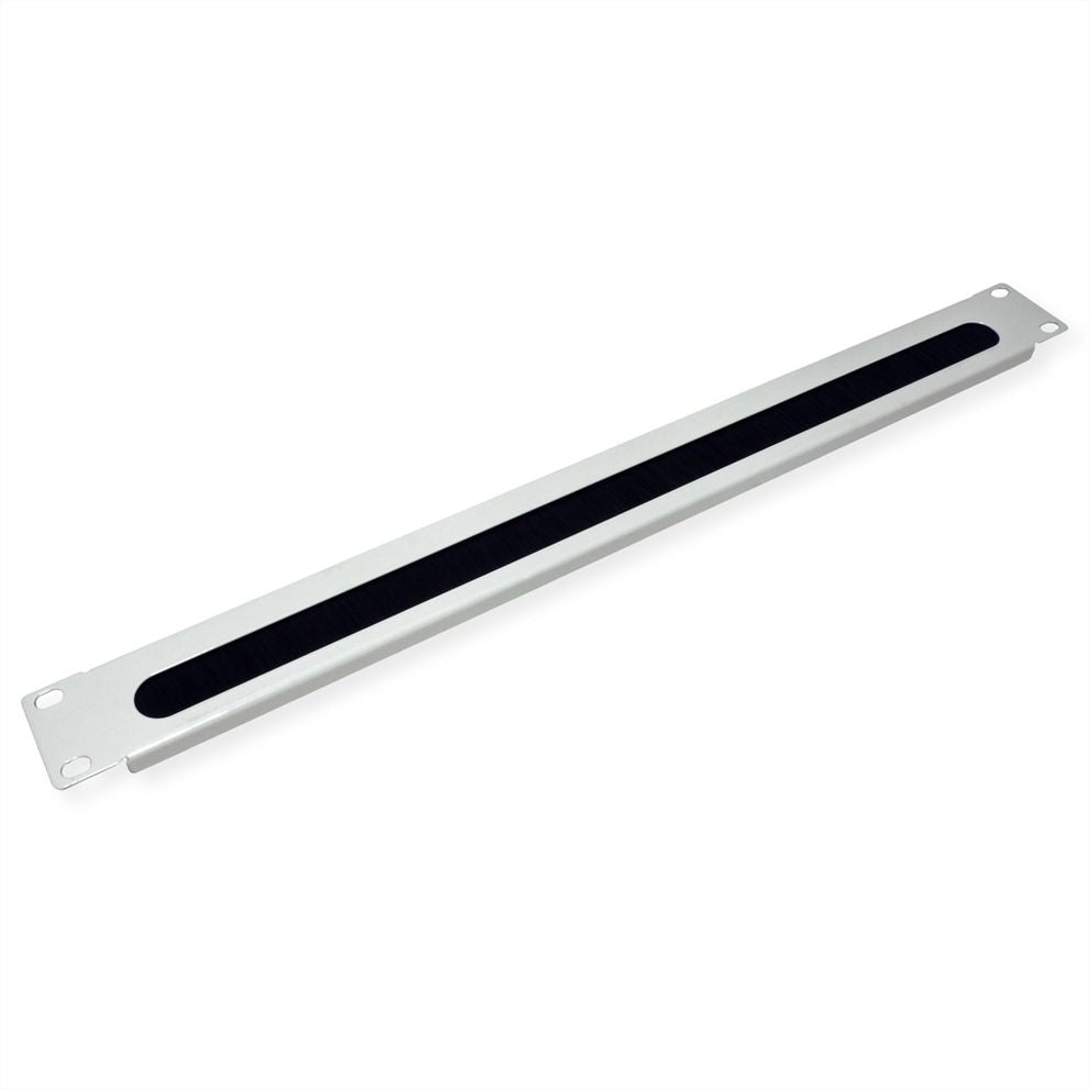 VALUE 19" Kabelführung, 1 HE, Bürstendichtung, 500 mm Tiefe, RAL 7035 (Lichtgrau)