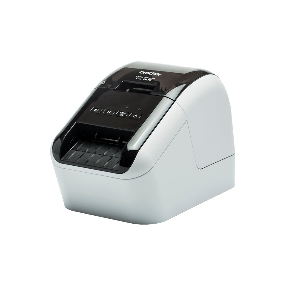 Brother QL-800 – Etikettendrucker (Thermodirekt), 62 mm, 300×600 dpi, 148 mm/s, USB, 2-farbig (Schwarz/Rot)