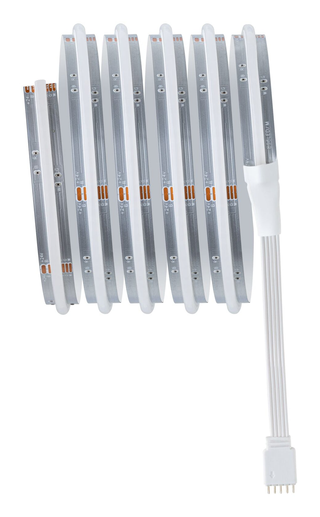 Paulmann LED-Strip MaxLED1000 – 1,5 m, 1557 lm, 17 W, RGBW, dimmbar, silber, Fernbedienung