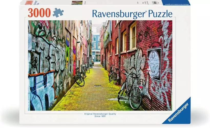 Ravensburger Puzzle Street Art in Amsterdam – 3000 Teile – 121 × 80 cm – ab 14 Jahren