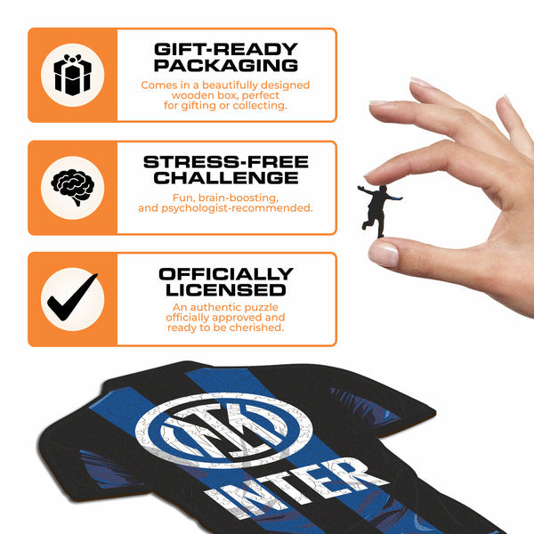 Iconic Puzzles Puzzle FC Inter Mailand Trikot – 150 Teile – 21 × 27 cm – ab 10 J.