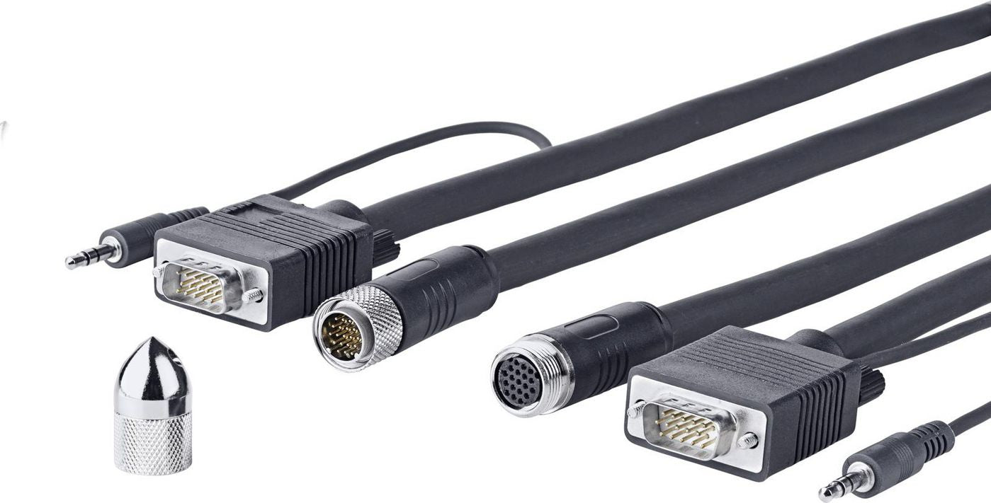 Vivolink Pro VGA + Audio Cross Wand 15 m – VGA (D-Sub), Schwarz