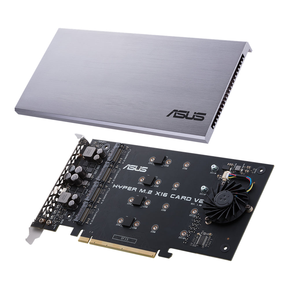 ASUS HYPER M.2 X16 KARTE V2 – PCIe M.2 Karte – 4×M.2 Key-M, PCIe 3.0