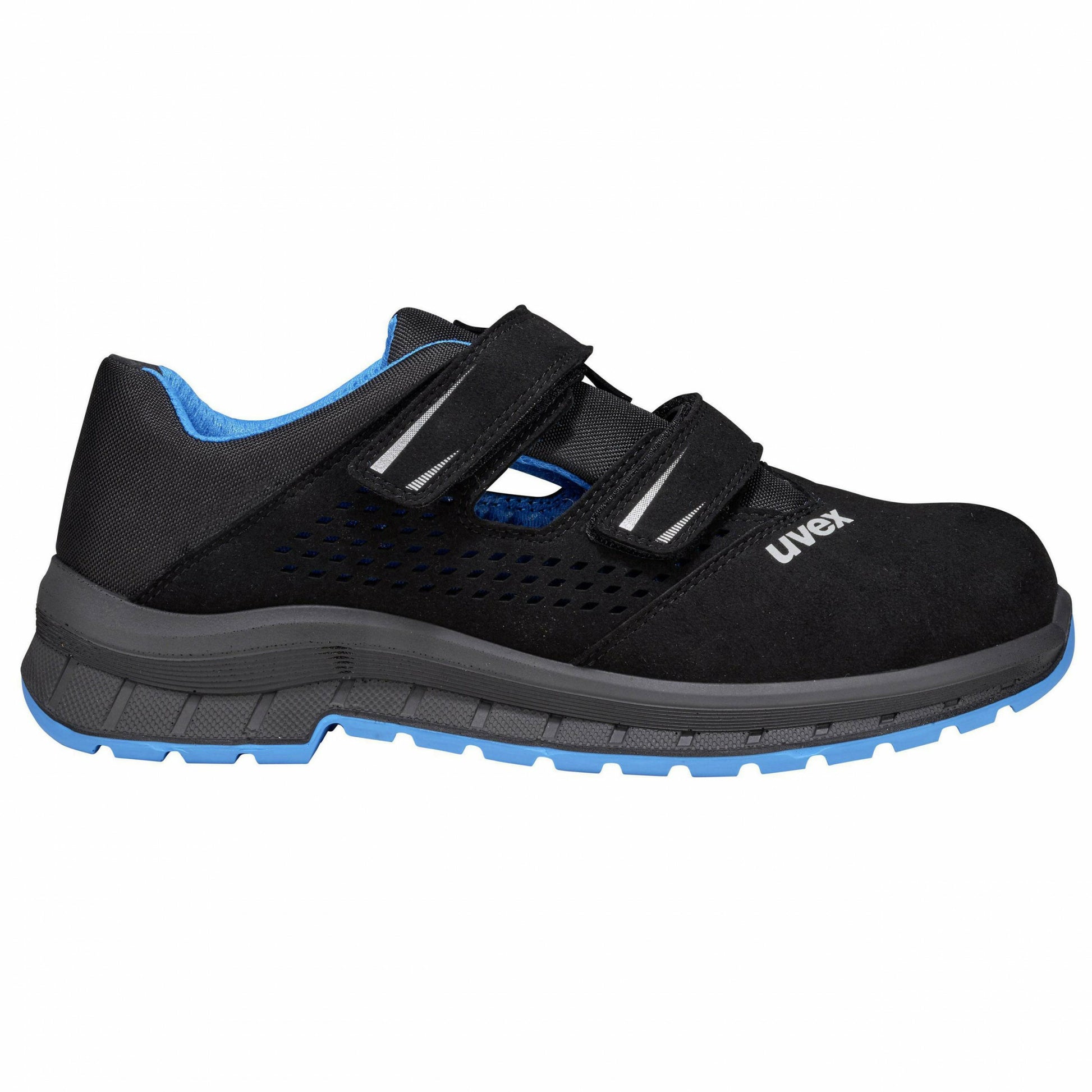Uvex 2 trend Sicherheitshalbschuh S1P SRC – schwarz/blau – Grösse 52, Weite 11