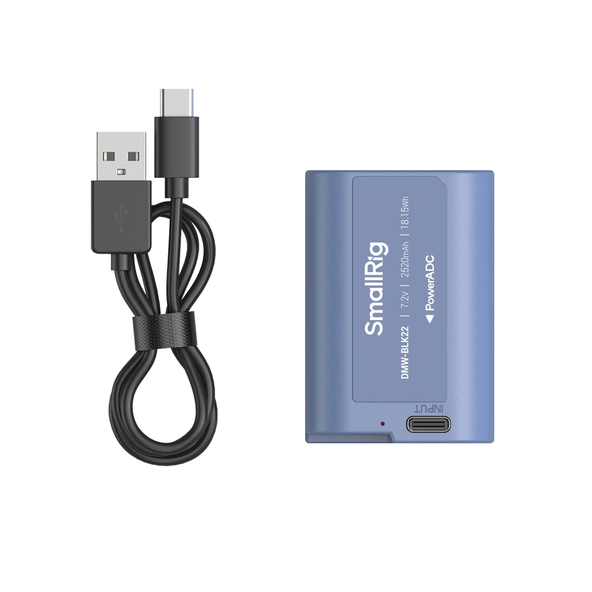 SmallRig DMW-BLK22 Kameraakku – 2520 mAh, 7,2 V (18,15 Wh) – für LUMIX GH7, GH6, GH5 II und andere – Blau