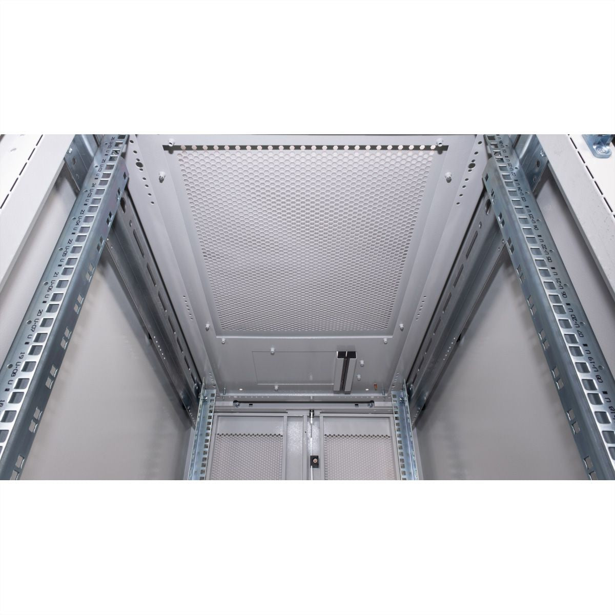ROLINE Pro – 19" Netzwerkschrank 26U, IP20, abschliessbar, 600 × 1000 × 1260 mm, lichtgrau, Stahl