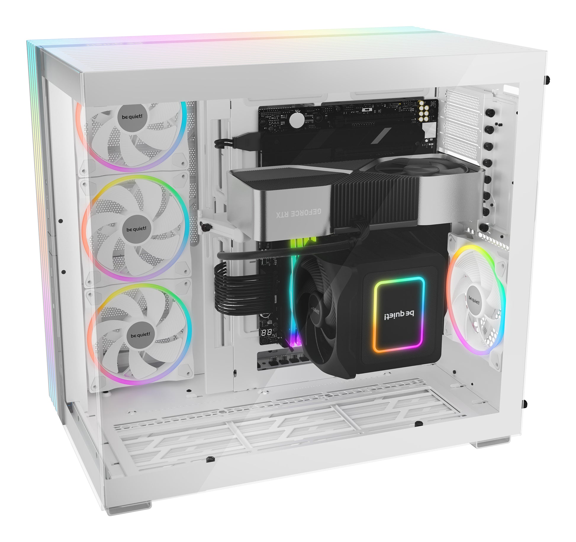 be quiet! be quiet LIGHT BASE 900 DX – PC-Gehäuse – Full Tower, Weiss, ATX/EATX, 8 Slots, 4×2,5"/1×3,5", Seitenfenster