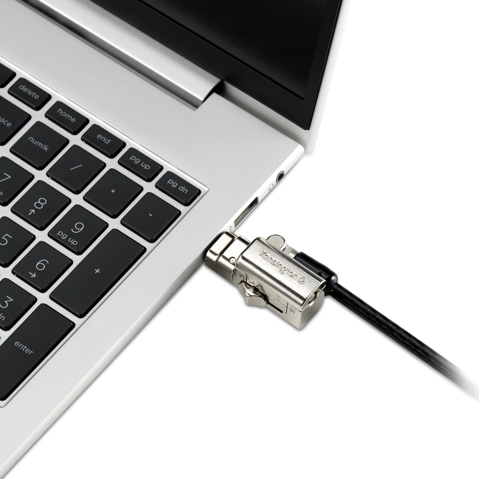 Kensington Laptopschloss 3-in-1 2.0 – für Laptops – 1,8 m, mit Schlüssel, Karbonstahl – Schwarz