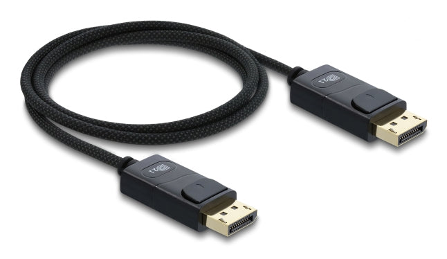 DeLOCK DisplayPort Kabel DP 2.1 8K 60 Hz – 1 m – HDR, geflochten