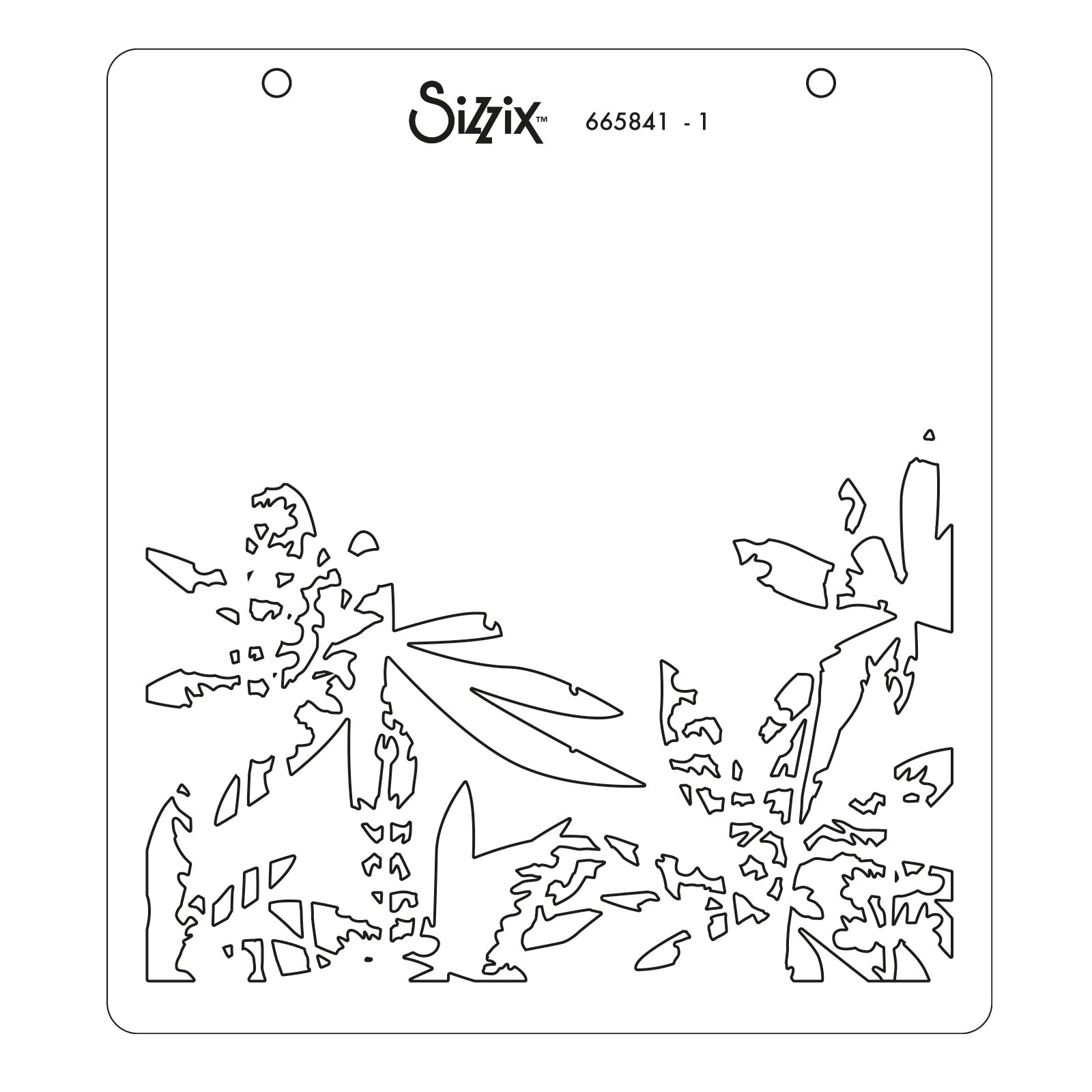 Sizzix Schablone – Wildblumen – 150 × 150 mm
