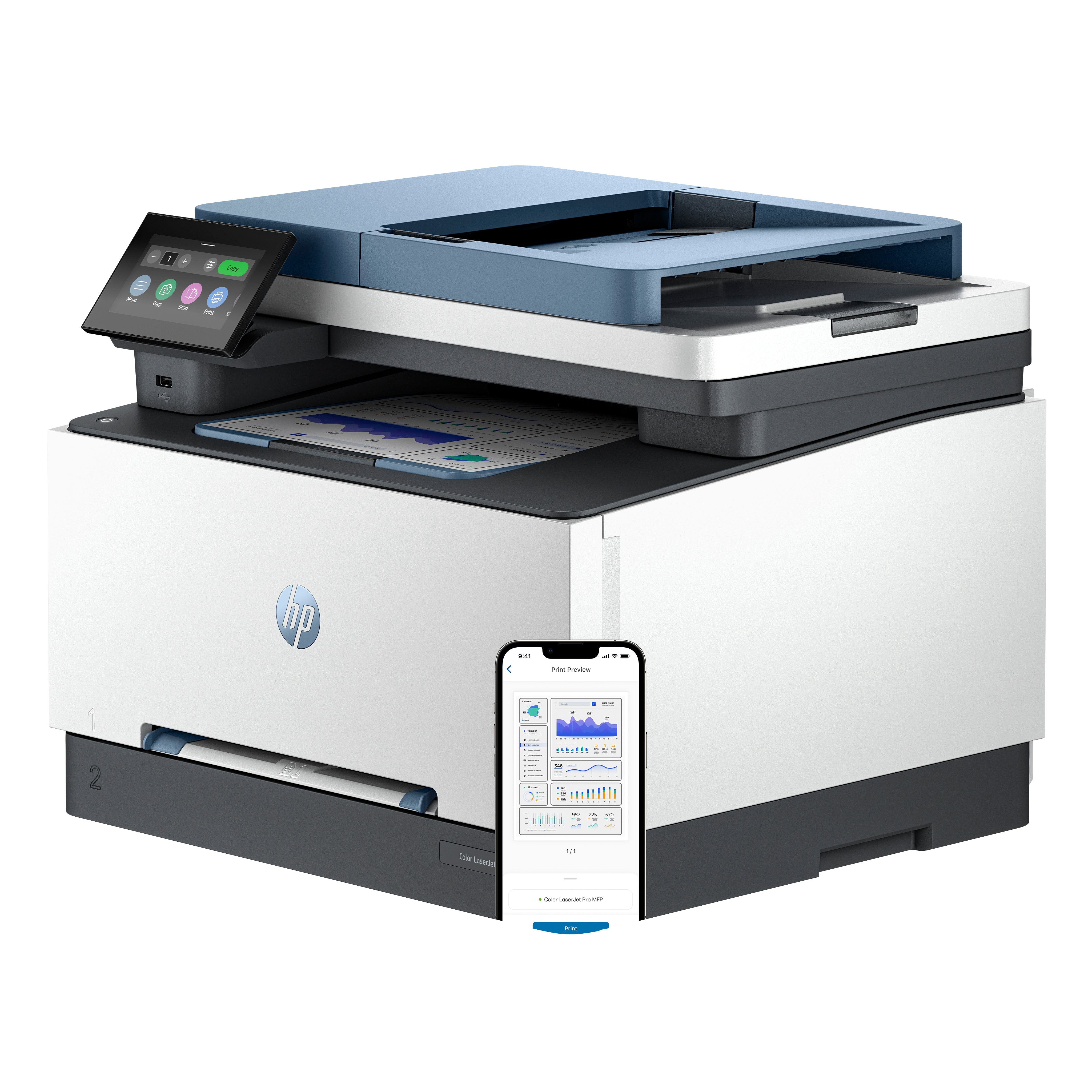 HP LaserJet Pro 3302FDN – Farbiges MFP A4, 4-in-1 – LAN – Duplex