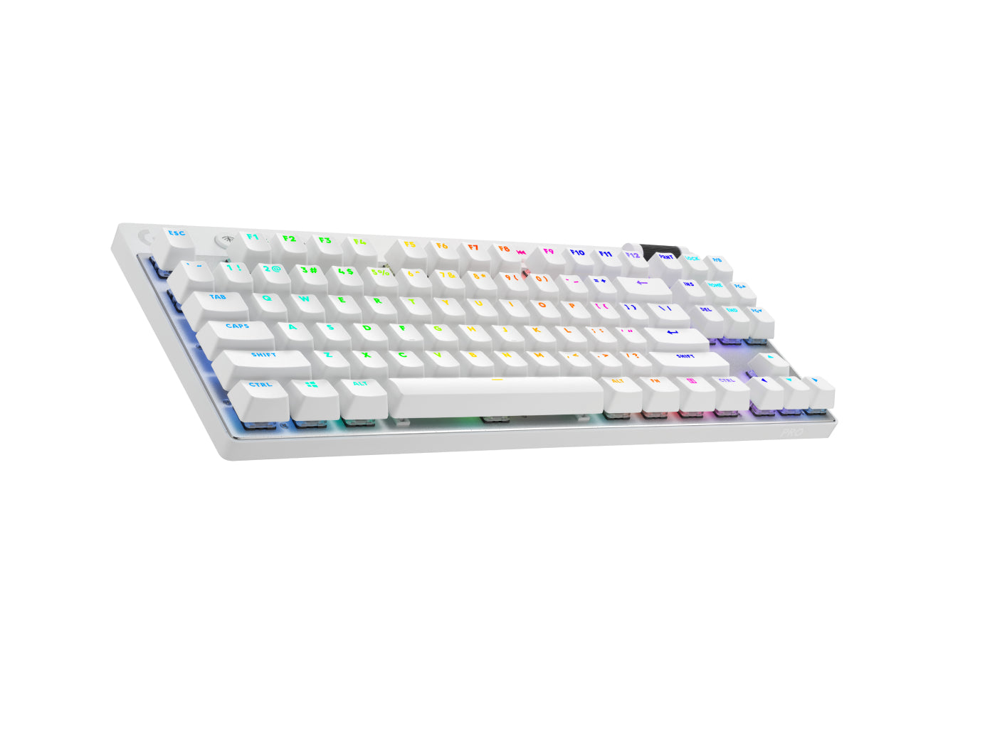 Logitech G PRO X TKL – Mechanisch – Bluetooth & 2,4 GHz (USB-A Empfänger) – RGB – QWERTY (US-INT) – Weiss