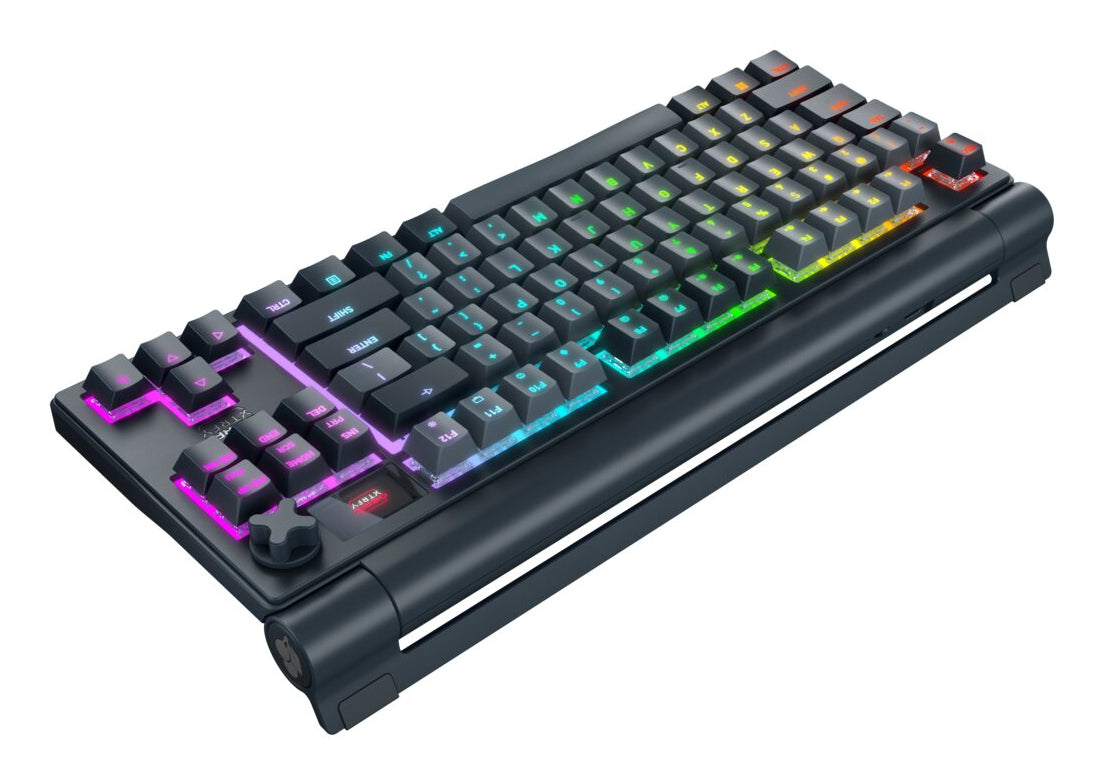 CHERRY XTRFY MX 8.3 – Gaming-Tastatur TKL – mechanisch – Bluetooth & 2,4 GHz (USB-C) – QWERTY (US-INT) – RGB
