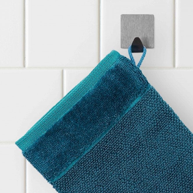 MÖVE Waschlappen Bamboo Luxe – 15 × 20 cm, Blaugrün, 60% Baumwolle/40% Viskose, 630 g/m²