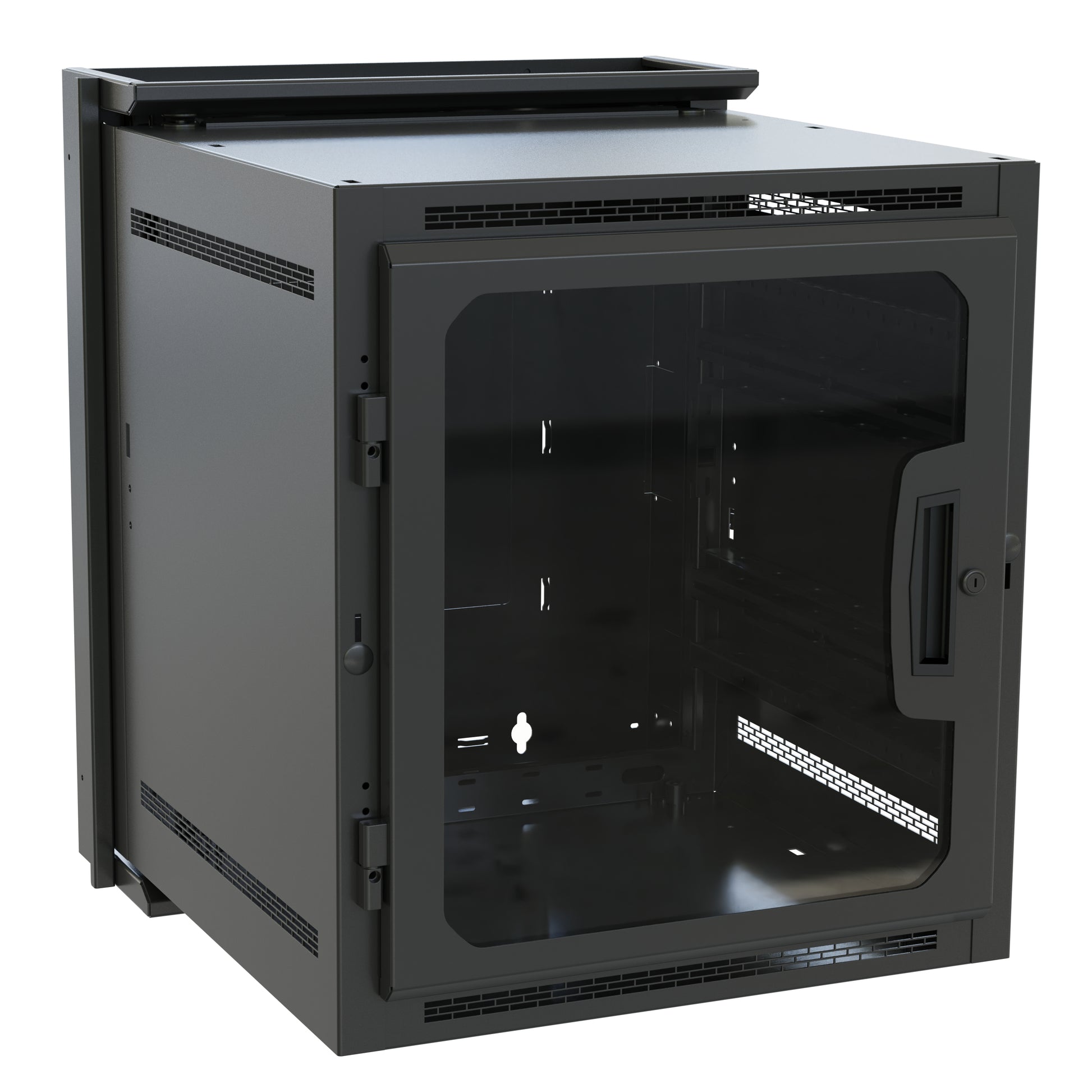 Middle Atlantic Rack-Wandhalter 19", DWR-12-26PD – Wandmontage – 12U – 594 × 660 × 713 mm – 90,7 kg – Schwarz