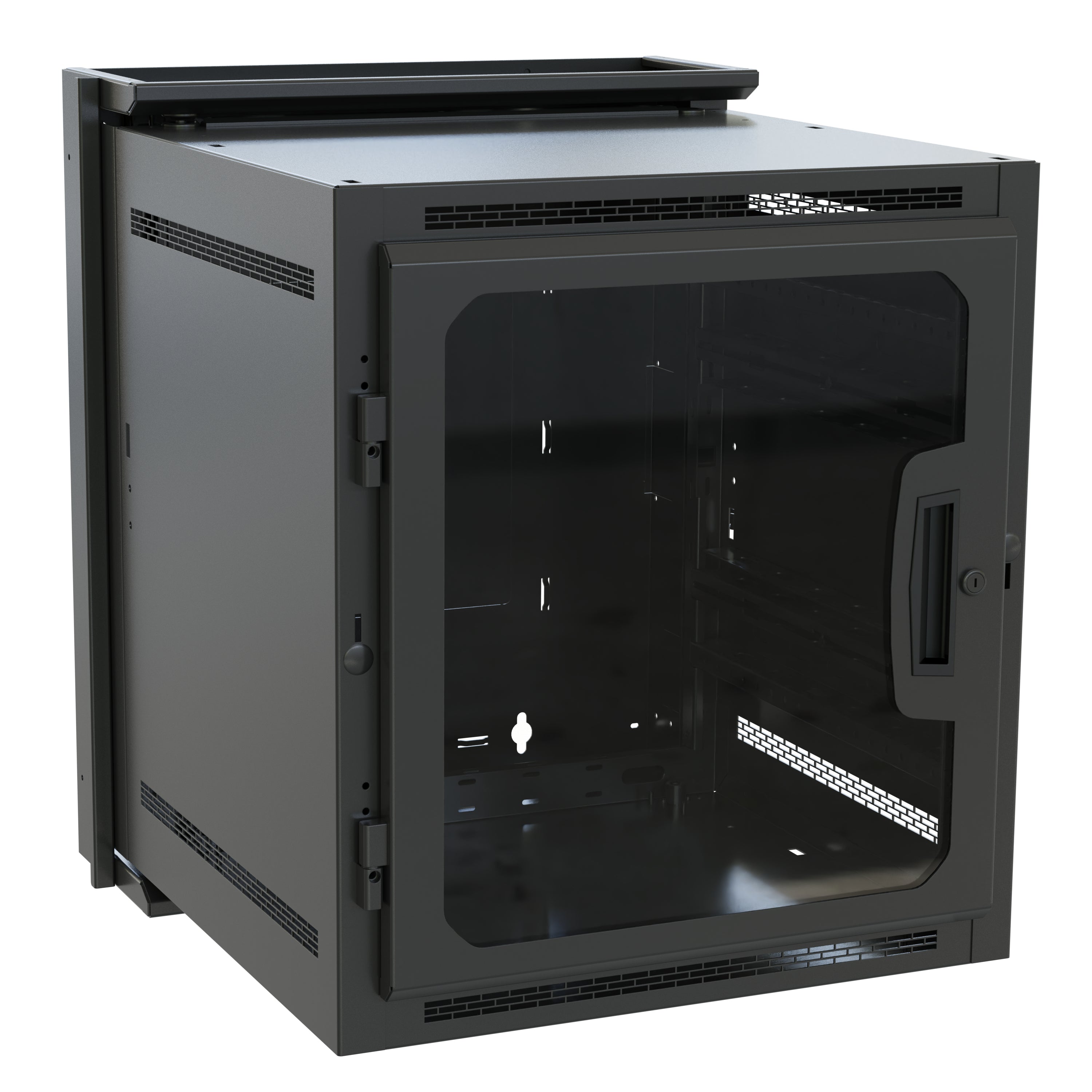 Middle Atlantic Rack-Wandhalter 19", DWR-12-26PD – Wandmontage – 12U – 594 × 660 × 713 mm – 90,7 kg – Schwarz