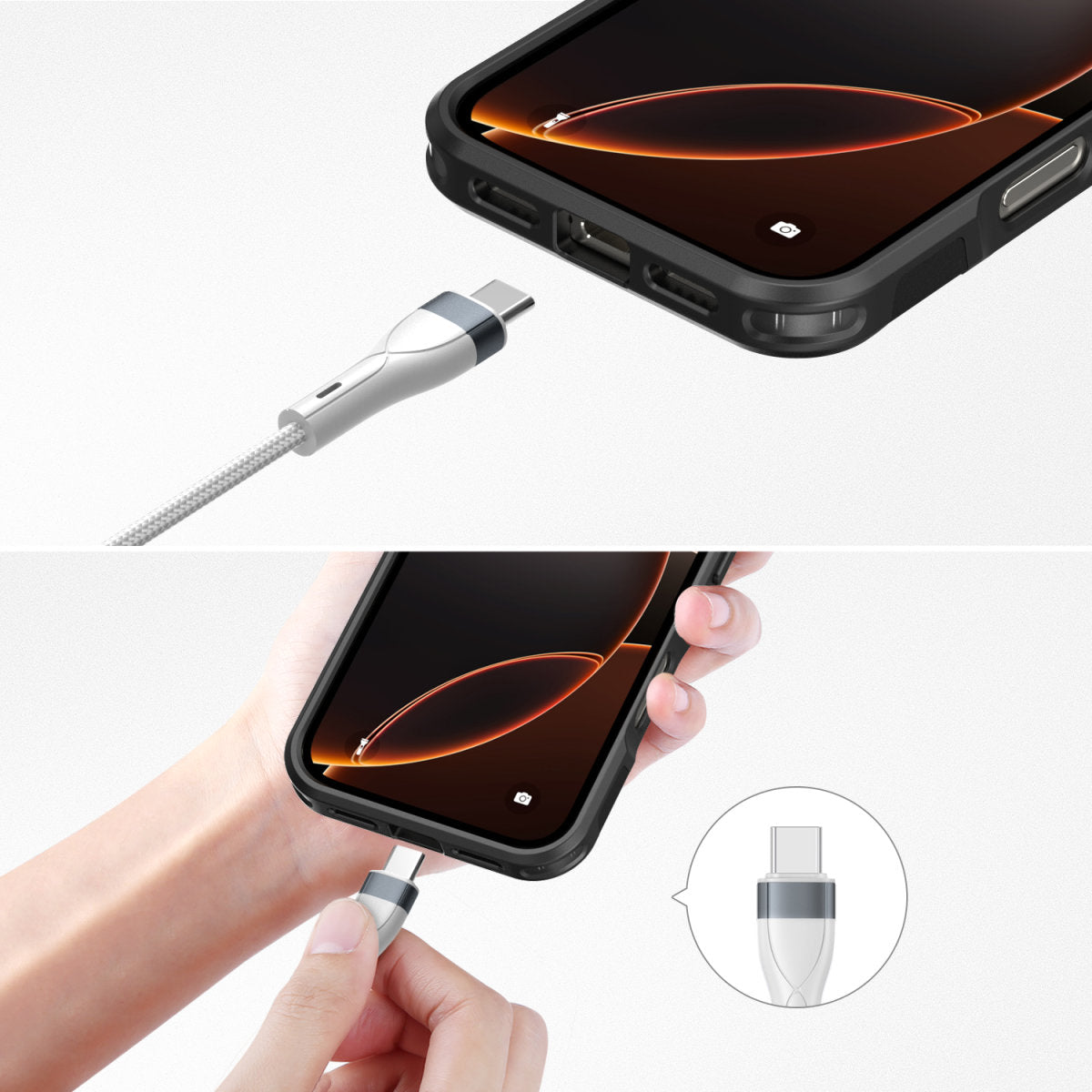 4smarts USB-Kabel, USB-A zu USB-C, 0,25 m, Ladekabel